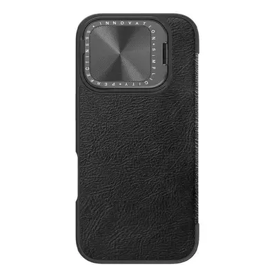 Luxusní obal na iPhone 16 PRO MAX 6.9" Nillkin Qin Prop Leather Černý