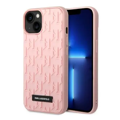 Karl Lagerfeld KLHCP14MRUPKLPP hard silikonové pouzdro iPhone 14 PLUS 6.7" pink 3D Monogram