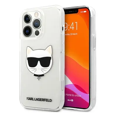 Karl Lagerfeld KLHCP13XCTR hard silikonové pouzdro iPhone 13 Pro MAX 6.7" transparent Choupette 