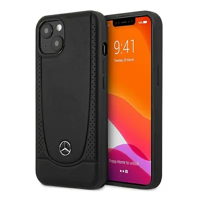 Mercedes hard obal na iPhone 15 PLUS 6.7" Black Leather Urban