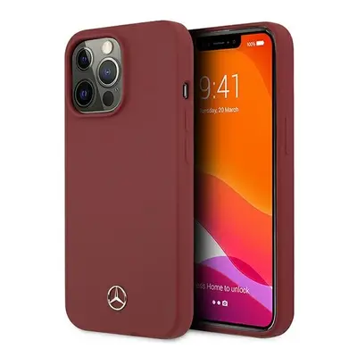 Mercedes MEHCP13LSILRE hard silikonové pouzdro iPhone 13 / 13 Pro 6.1" red Silicone Line