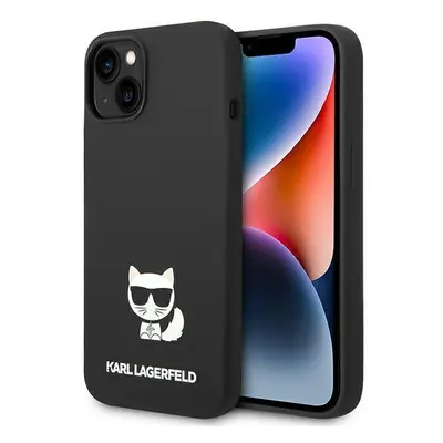 Karl Lagerfeld KLHCP14MSLCTBK hard silikonové pouzdro iPhone 14 PLUS 6.7" black Silicone Choupet