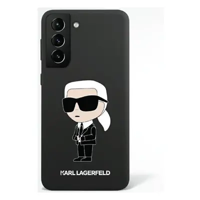 Karl Lagerfeld KLHCS23SSNIKBCK hard silikonové pouzdro Samsung Galaxy S23 5G black Silicone Ikon