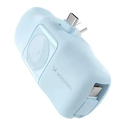 Mini powerbanka 5000mAh se zabudovaným kabelem USB-C a nabíječkou Apple Watch Wozinky WF16-YCS M