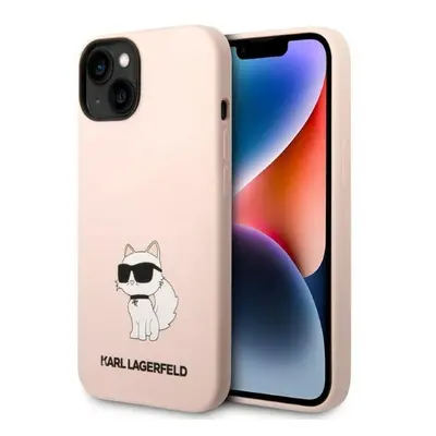 Karl Lagerfeld KLHCP14SSNCHBCP hard silikonové pouzdro iPhone 14 6.1" pink Silicone Choupette