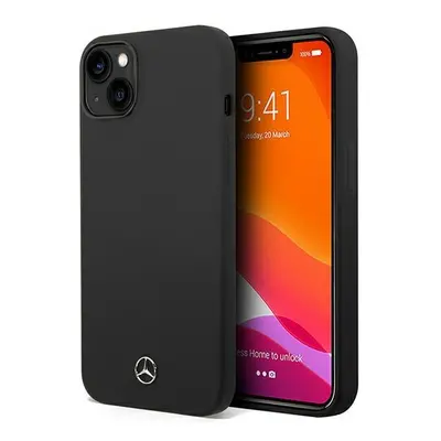 Mercedes MEHCP14SSILBK silikonové pouzdro iPhone 14 6.1" black Silicone Line