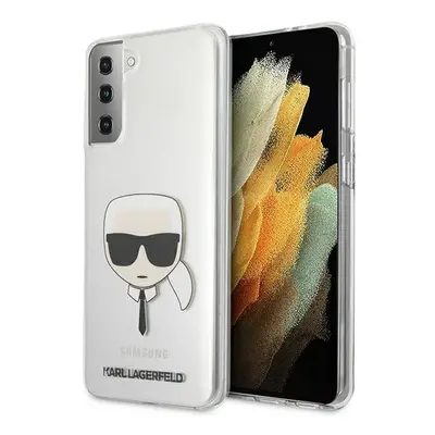 Karl Lagerfeld KLHCS21MKTR hard silikonové pouzdro Samsung Galaxy S21 PLUS 5G transparent Karl`s