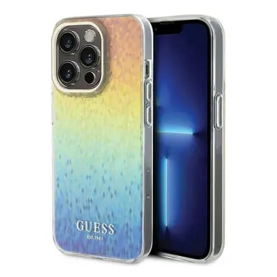 Guess hard silikonový kryt iPhone 15 PRO 6.1" multicolour IML Faceted Mirror Disco Iridescent