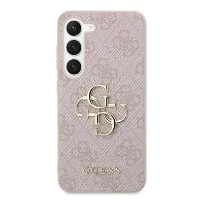 Guess hard silikonový obal Samsung Galaxy S24 5G pink 4G Big Metal Logo