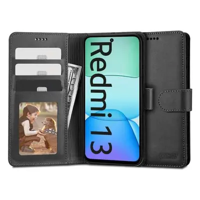 Knížkový obal na Xiaomi Redmi 13 Tech-Protect Wallet Černý