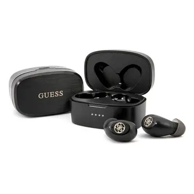 Guess GUTWSJL4GBK bezdrátová sluchátka do uší Black 4G