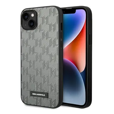 Karl Lagerfeld KLHCP14MSAKLHPG hard silikonové pouzdro iPhone 14 PLUS 6.7" grey Saffiano Mono Me