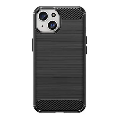 Carbon silikonové pouzdro na iPhone 15 6.1" Black