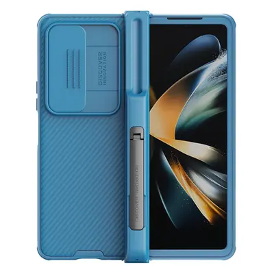 Nillkin CamShield Pro silikonové pouzdro se stojánkem na Samsung Galaxy Z Fold 4 Blue