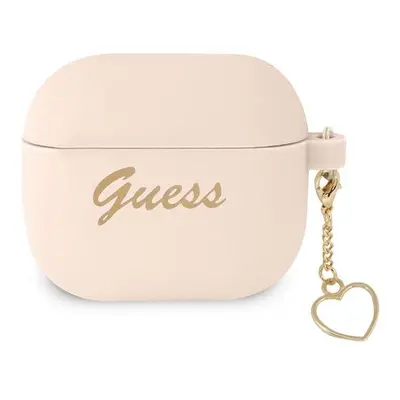 Guess GUA3LSCHSP pouzdro na Airpods 3. Generace pink Silicone Charm Collection