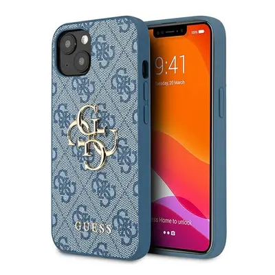 Guess GUHCP13S4GMGBL hard silikonové pouzdro iPhone 13 Mini 5.4" blue 4G Big Metal Logo