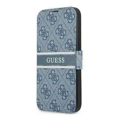 Guess GUBKP13S4GDBL knížkové pouzdro iPhone 13 Mini 5.4" blue book 4G Stripe