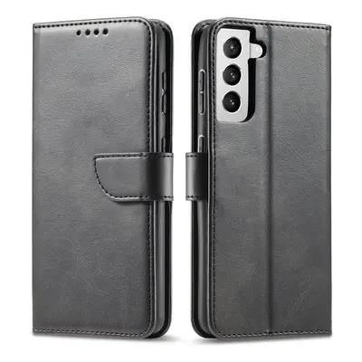 Magnet Case elegantní knížkové pouzdro na Samsung Galaxy S22 ULTRA 5G black