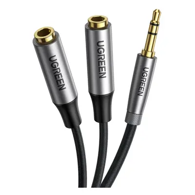 Ugreen AV191 AUX 3.5 mm Jack audio rozbočovač 20cm Black