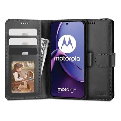 Knížkový obal na Motorola G84 5G Tech-Protect Wallet Černý