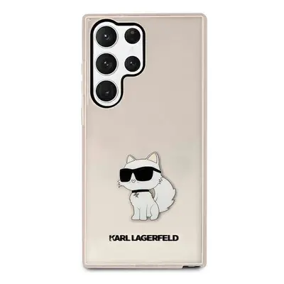 Karl Lagerfeld KLHCS23LHNCHTCP hard silikonové pouzdro Samsung Galaxy S23 ULTRA 5G pink Ikonik C