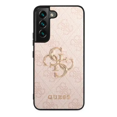 Guess GUHCS23S4GMGPI hard silikonové pouzdro Samsung Galaxy S23 5G pink 4G Big Metal Logo