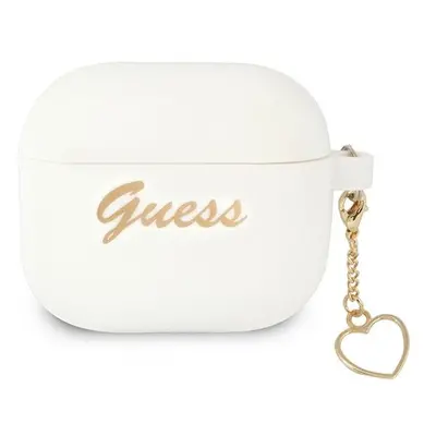 Guess GUA3LSCHSH pouzdro na Airpods 3. Generace white Silicone Charm Collection