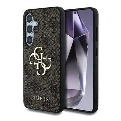 Guess hard obal Samsung Galaxy S25 5G 4G Big Metal Logo Hnědý