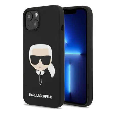 Karl Lagerfeld KLHCP13SSLKHBK hard silikonové pouzdro iPhone 13 Mini 5.4" black Silicone Karl`s 