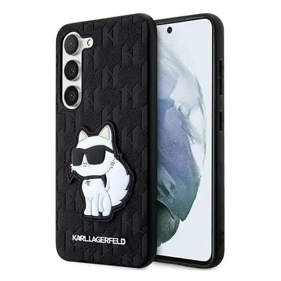 Karl Lagerfeld KLHCS23MSAKLHCPK hard silikonové pouzdro Samsung Galaxy S23 PLUS 5G black Saffian