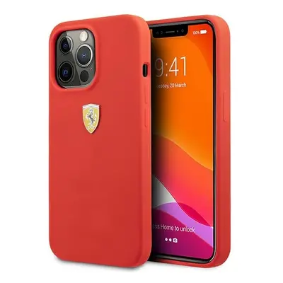 Ferrari FESSIHCP13XRE hard silikonové pouzdro iPhone 13 Pro MAX 6.7" red Silicone