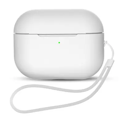 Silikonový kryt se šňůrkou na zápěstí na AirPods PRO 2. Generace / 1. Generace PRO White