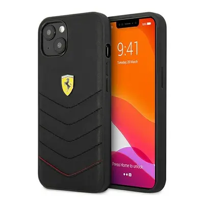 Ferrari FEHCP13SRQUK hard silikonové pouzdro iPhone 13 Mini 5.4" black Off Track Quilted