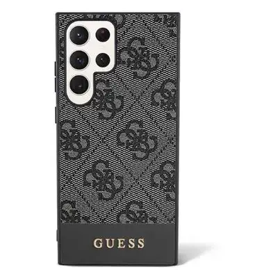 Guess hard silikonový kryt Samsung Galaxy S24 ULTRA black 4G Stripe Collection