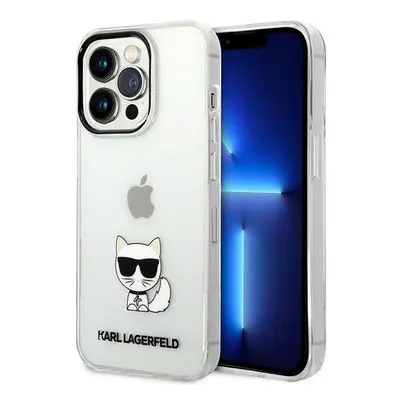 Karl Lagerfeld KLHCP14LCTTR hard silikonové pouzdro iPhone 14 PRO 6.1" transparent Choupette Bod