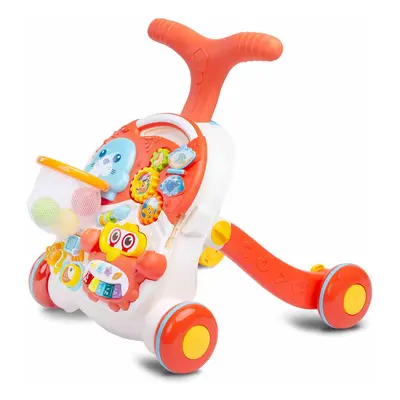 Dětské hrající edukační chodítko 2v1 Toyz Spark orange