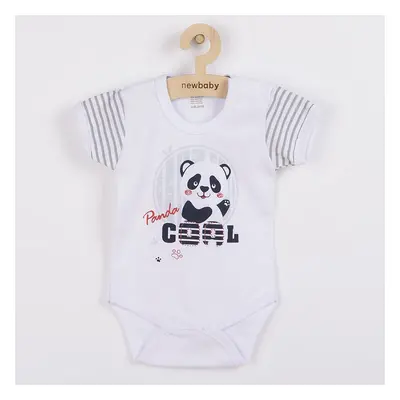 Kojenecké body s krátkým rukávem New Baby Panda