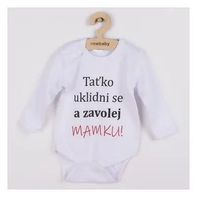 Body s potiskem New Baby a zavolej MAMKU!