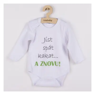 Body s potiskem New Baby jíst spát kakat... A ZNOVU!