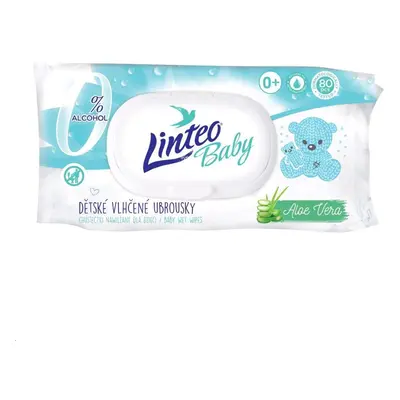 Dětské vlhčené ubrousky Linteo Baby s Aloe Vera 80 ks