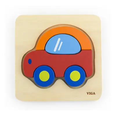 Dřevěné puzzle pro nejmenší Viga Auto