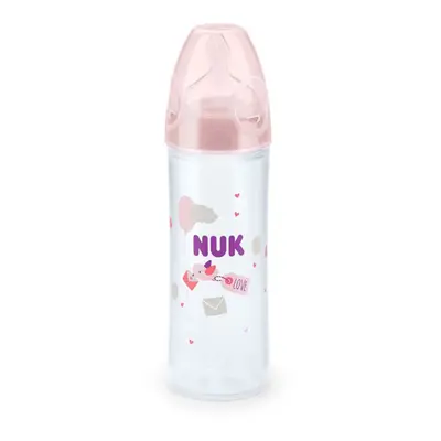 Kojenecká láhev NUK LOVE 250 ml, 6-18 m růžová