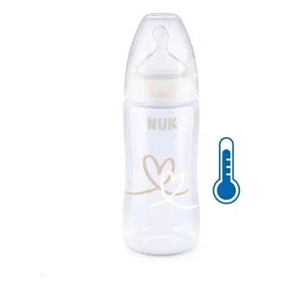 Kojenecká láhev NUK FC+Temperature Control 300 ml BOX-Flow Control savička white