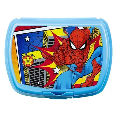 Svačinový box Spiderman modrý