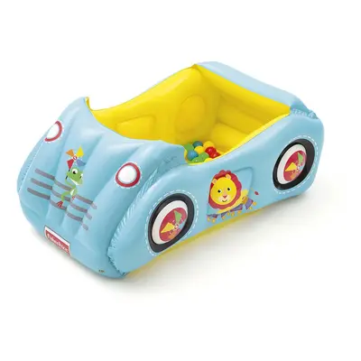 Dětské nafukovací autíčko Fisher-Price s míčky 119x79x51 cm