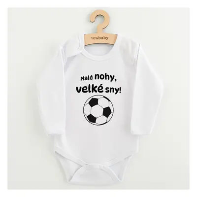 Dětské body s potiskem New Baby Malé nohy, velké sny!