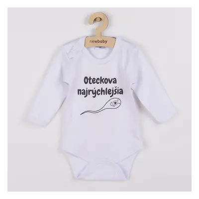 Body s potiskem New Baby Oteckova najrýchlejšia