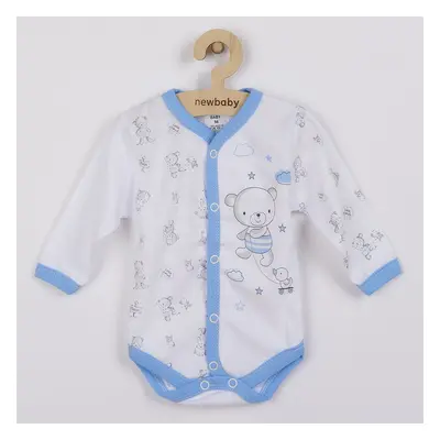 Kojenecké celorozepínací body New Baby Bears modré