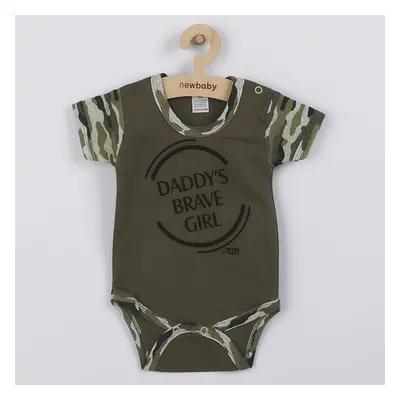 Kojenecké body s krátkým rukávem New Baby Army girl