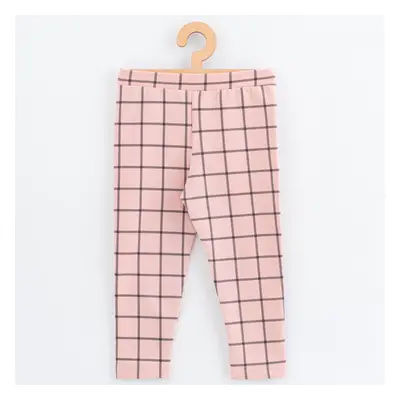 Dětské legíny z teplákoviny New Baby Kindergarten pink